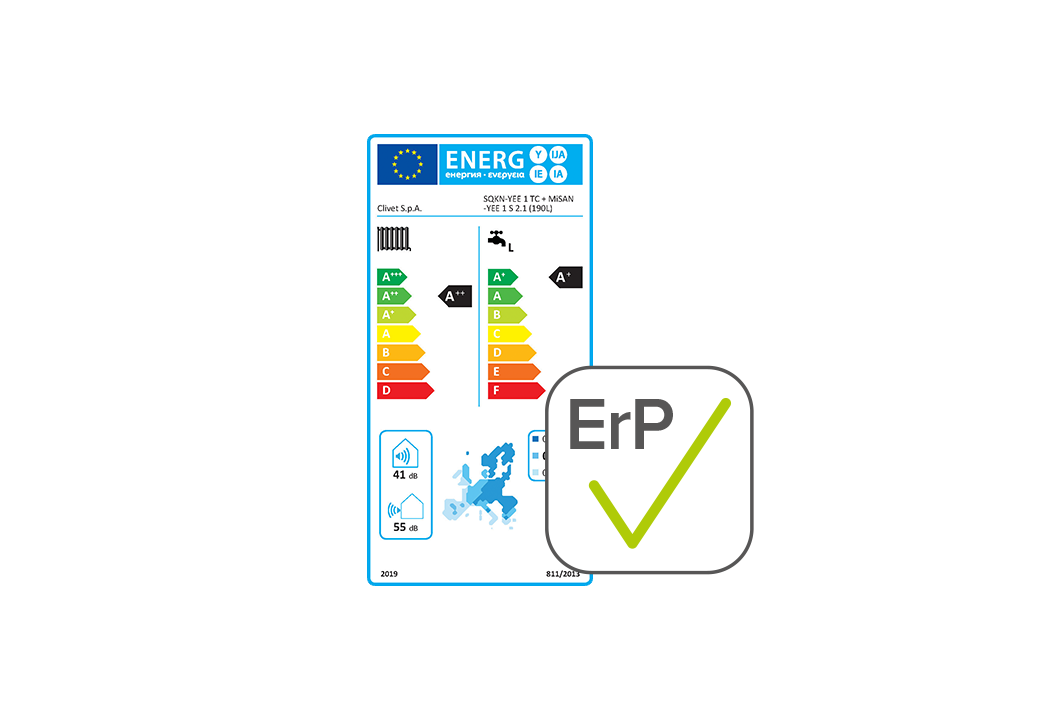 las bombas de calor también deben llevar una etiqueta específica en la que el consumidor pueda consultar toda la información relativa a su eficiencia energética