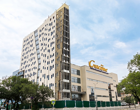 Schast'ye Center a Khabarovsk: moderno centro polifunzionale con 4 unità esterne VRF MV6-XMi Clivet