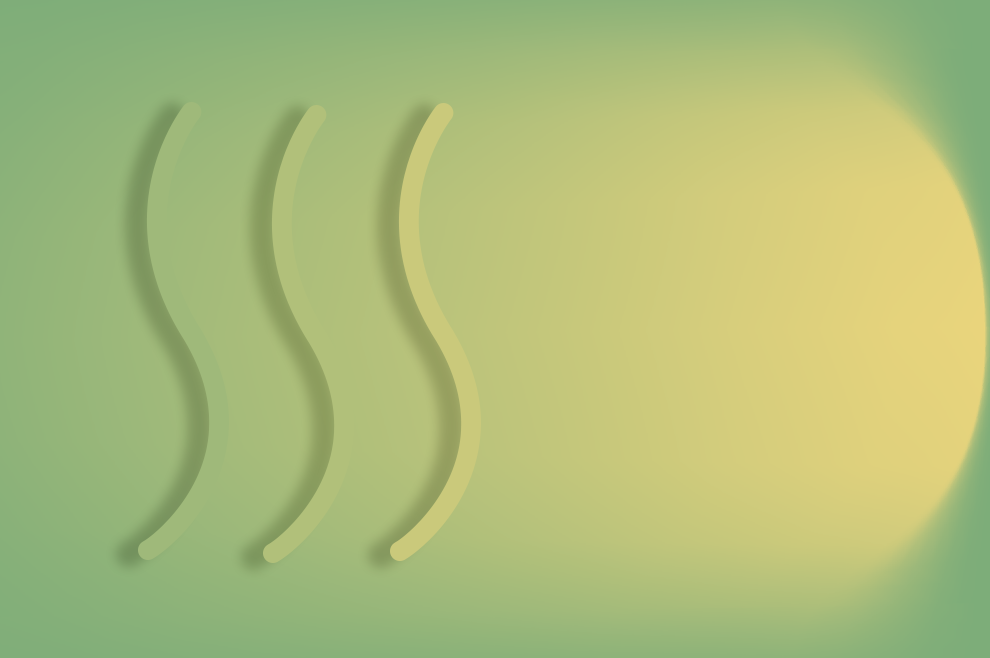 Grafische Darstellung von Warmwasserleitungen auf grünem Hintergrund – Das Warmwasser, das Sie brauchen