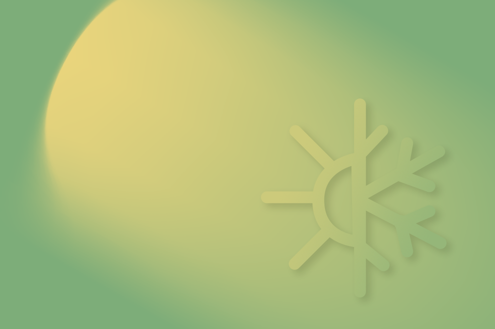 Grafische Darstellung Warm-/Kalt-Symbol