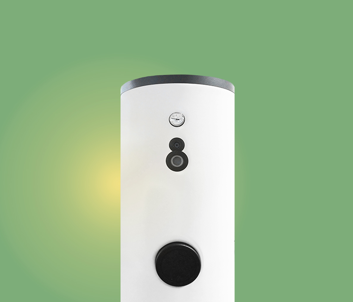 BOLLITORE ACS, su sfondo verde 