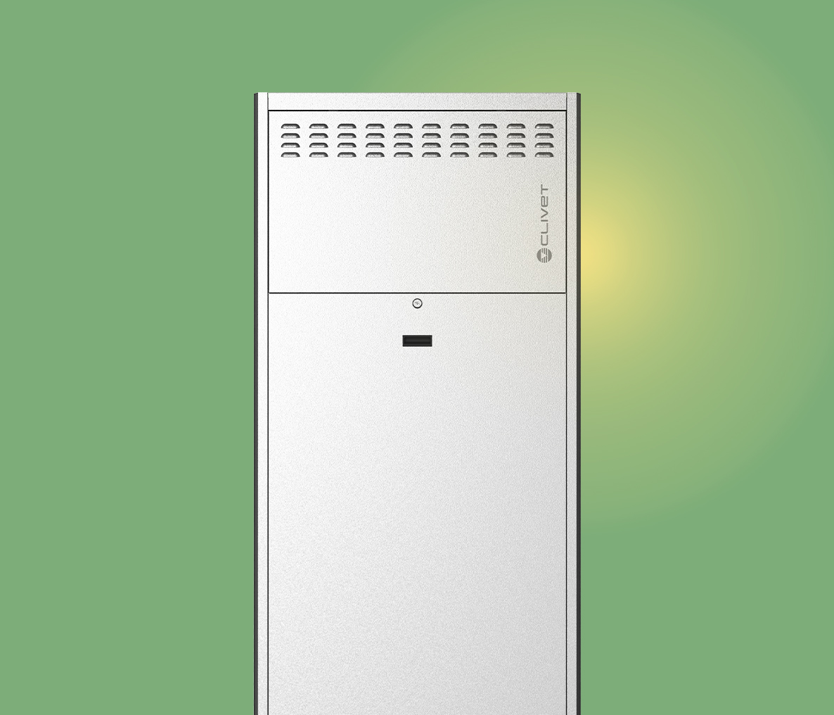 HYDRO-SPLIT INVISIBLE version, eingebautes Hydronikmodul mit Warmwasserspeicher