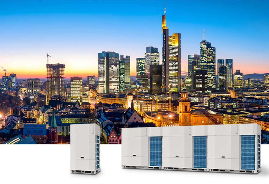 VRF-Systeme: in den Verteilerrohren strömt kein Wasser, sondern Kältemittelflüssigkeit